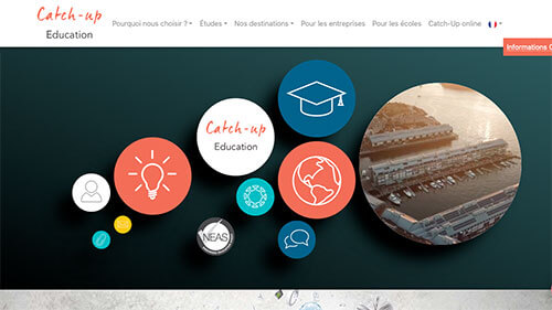Thumbnail of a screenshoot of the website Cach-Up Education