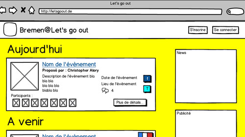 Thumbnail of the mokup for Let's go out